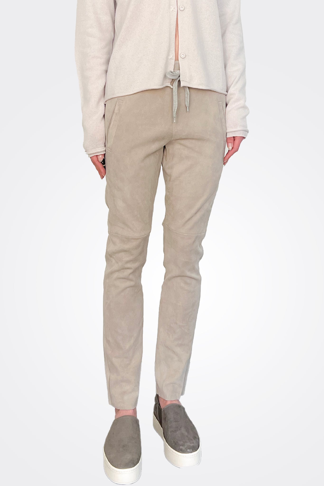 Goat Suede Pants - Stone by Kristensen — alternate view