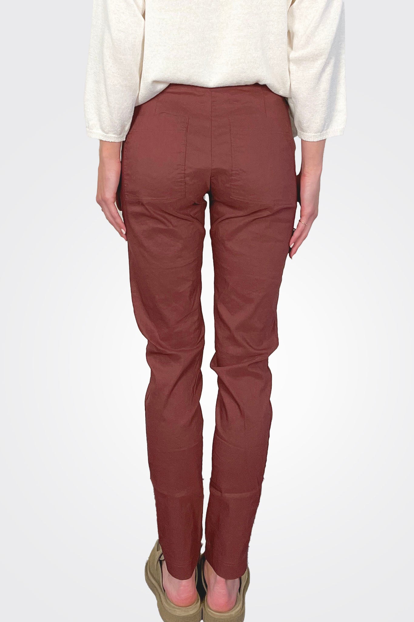 Slim Trouser - Wine by Rundholz — view 3