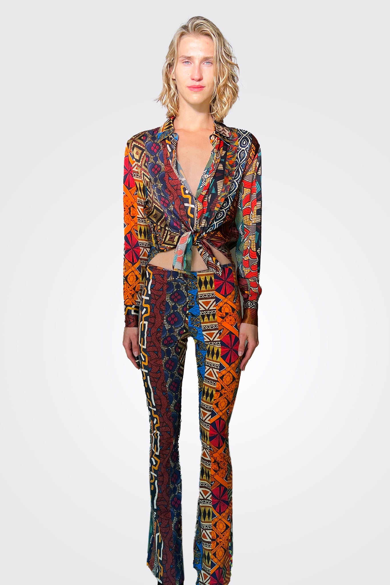 Flare Pants - Africa Print by Unbreakable Evolution | 25 South Boutiques