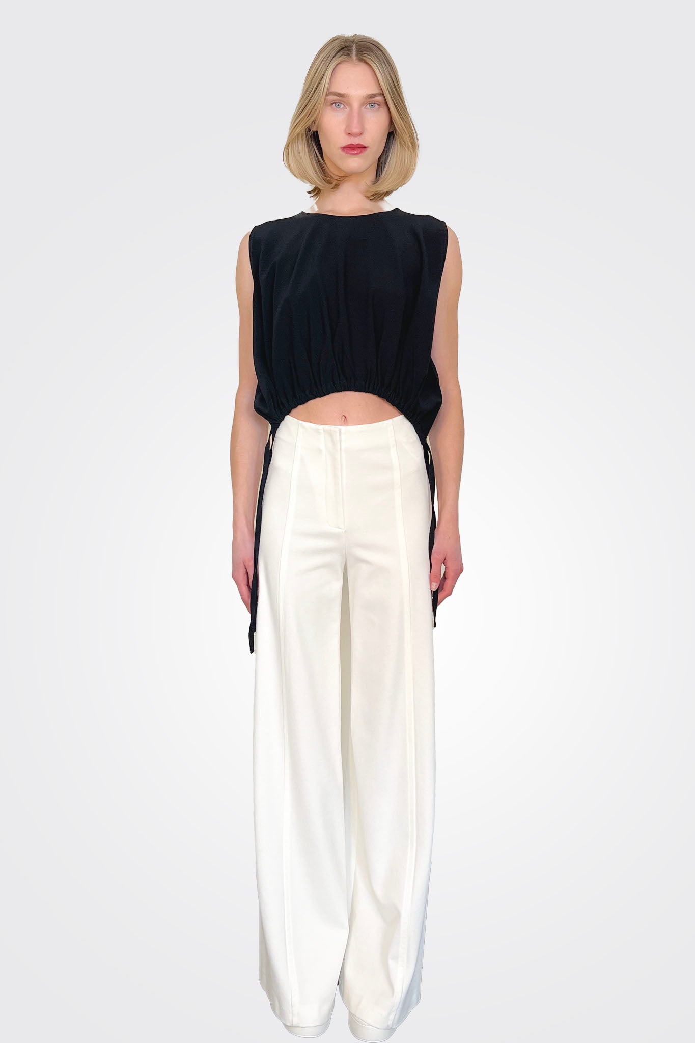 Wide Leg Trousers - Pumice by Liviana Conti | 25 South Boutiques