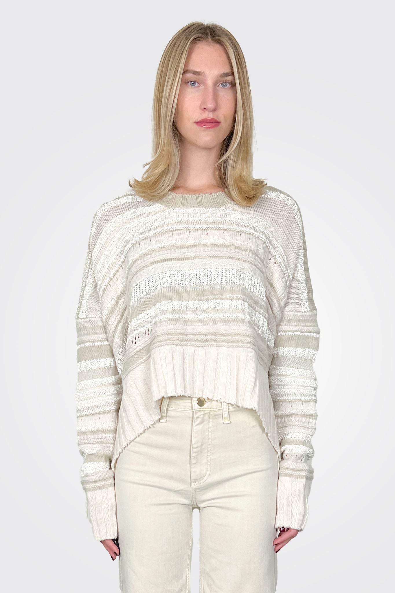 Boxy Stripe Knitted Pullover - Polar by Serie Numerica | 25 South Boutiques