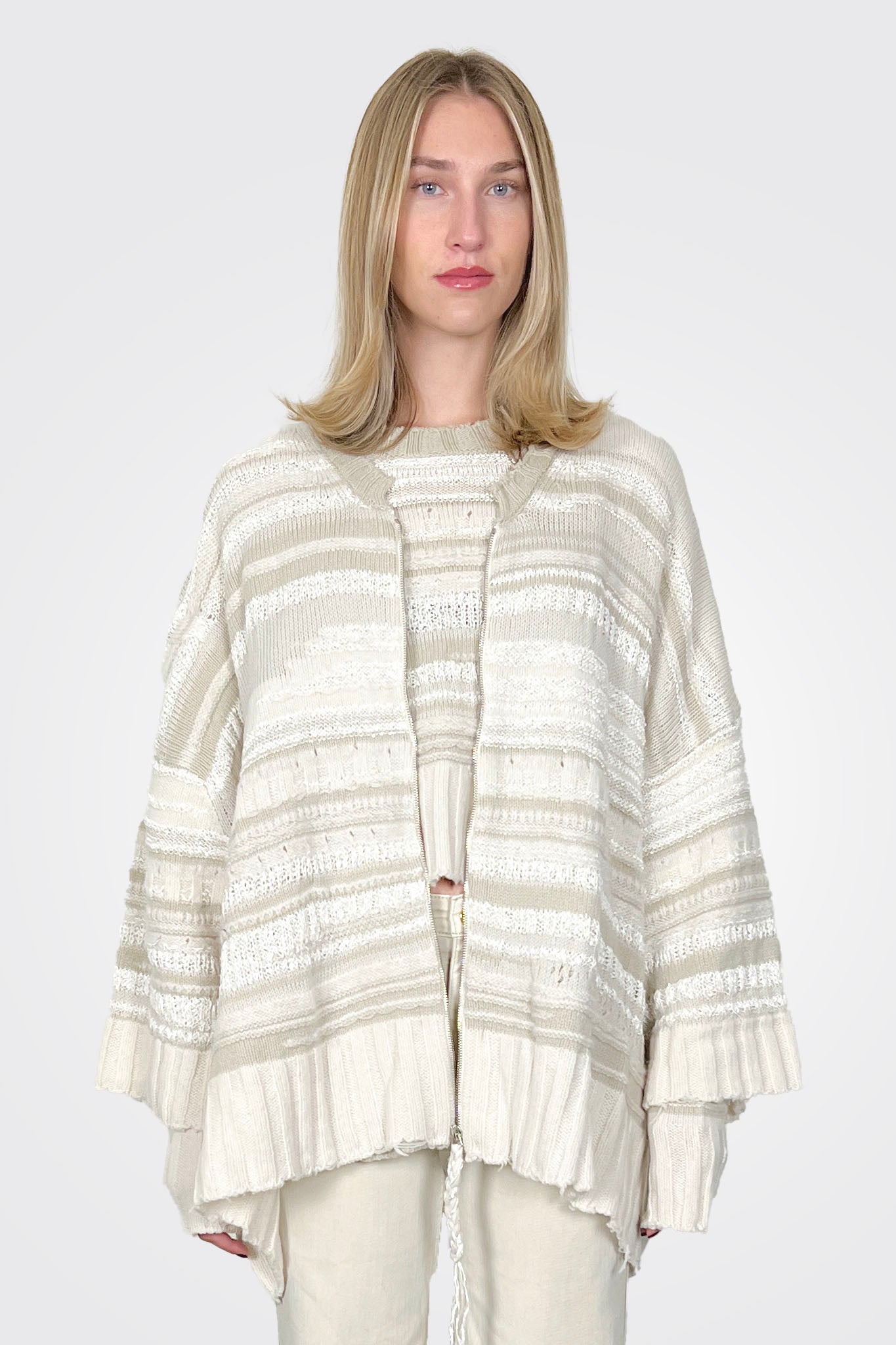 Boxy Maxi Knitted Cardigan - Polar by Serie Numerica | 25 South Boutiques