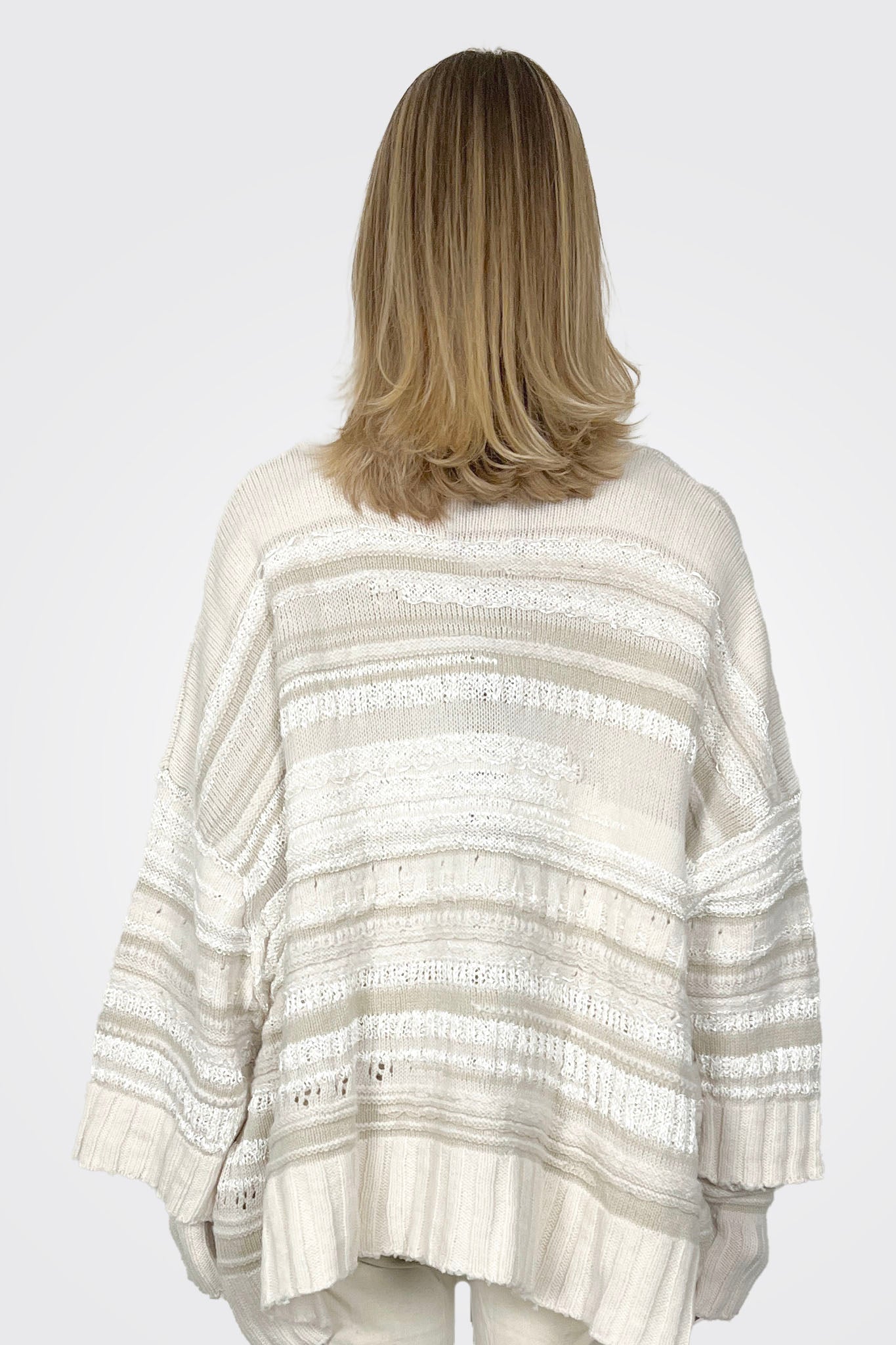 Boxy Maxi Knitted Cardigan - Polar by Serie Numerica — view 3