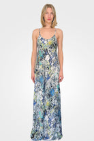 Slip Long Dress - Bradford Blue by Printed Artworks | 25 South Boutiques