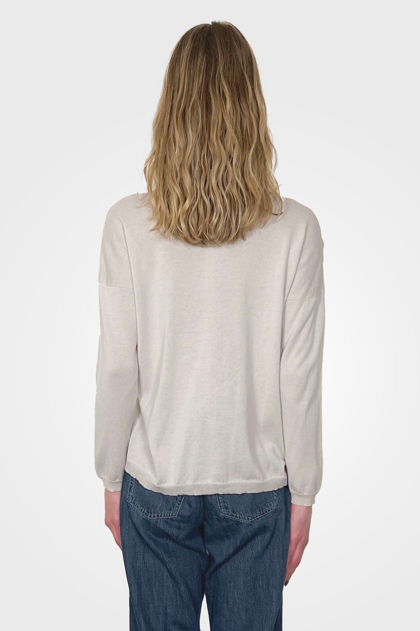 Long Sleeve Crew Neck Sweater - Grico by Private 0204 — alternate view