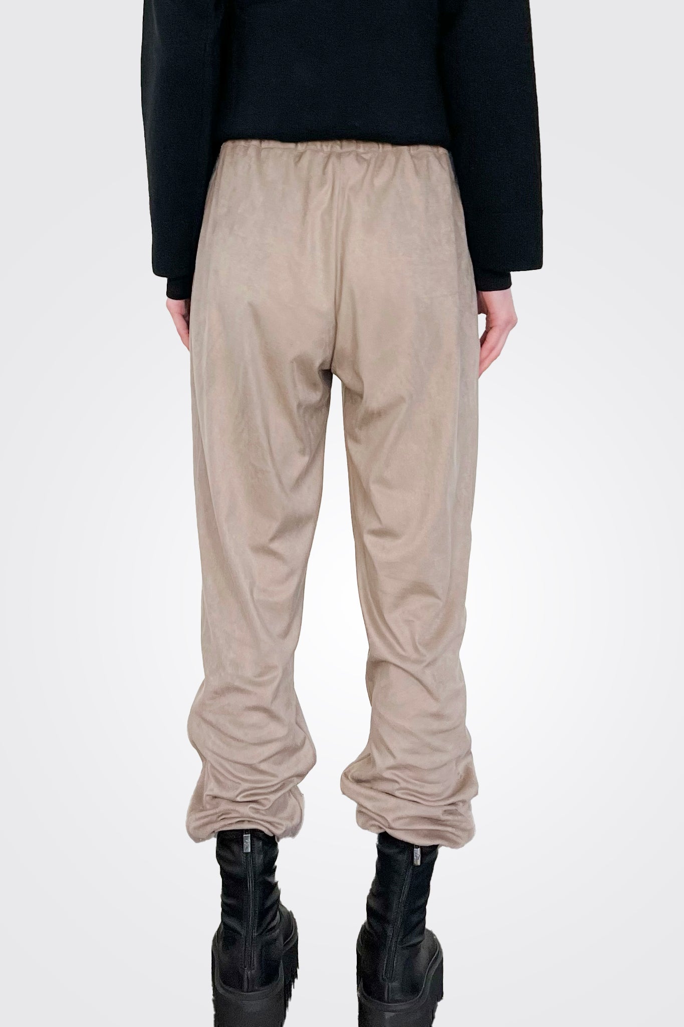 Tie Waist Trouser - Khaki by Purotatto — view 4