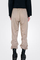 Tie Waist Trouser - Khaki by Purotatto — view 4