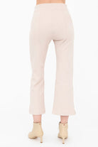 Bobbi Contrast Stripe Cropped Pant - Nude by Elaine Kim — view 4