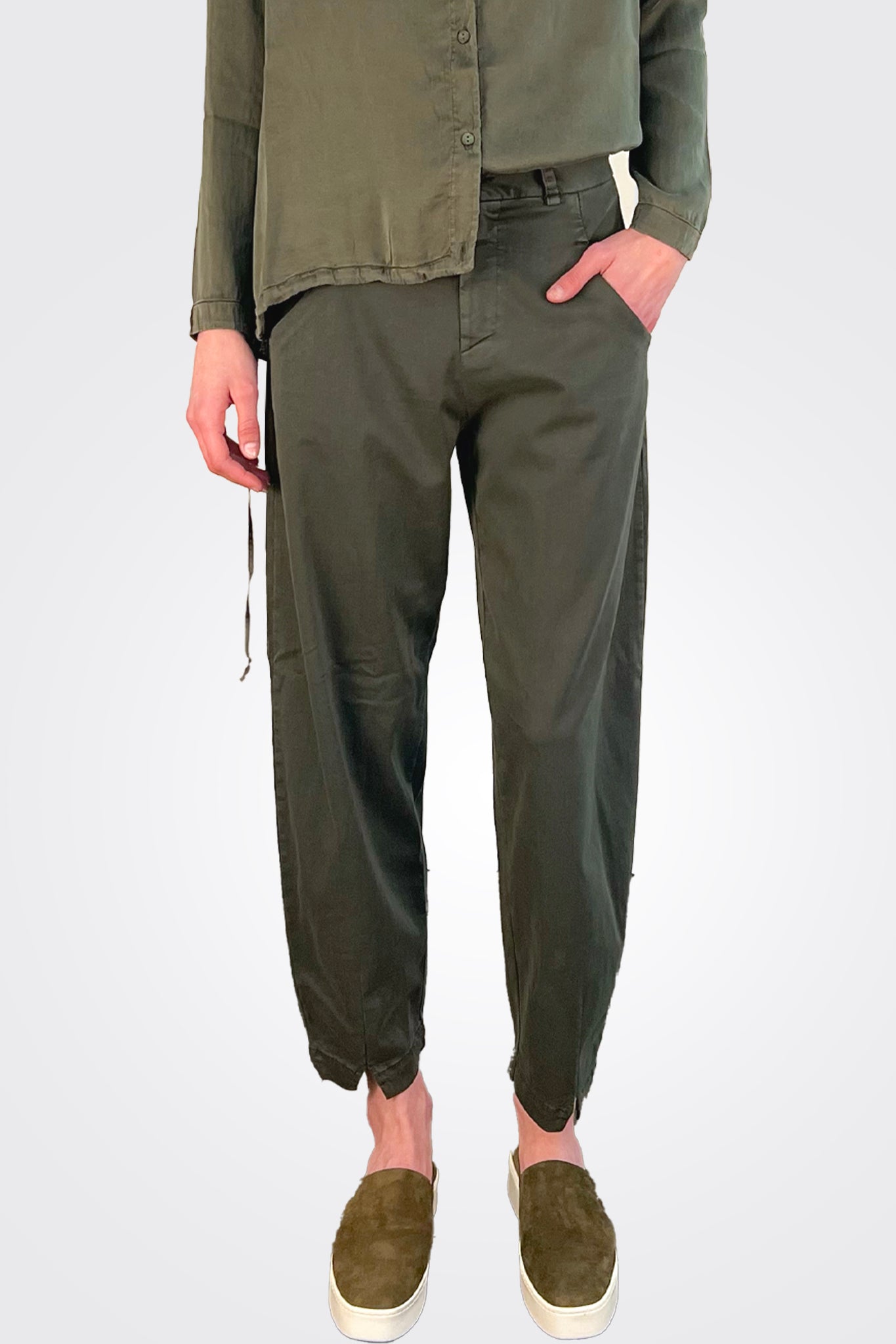 Regular Fit Trousers - Forest by Transit Par-Such — alternate view