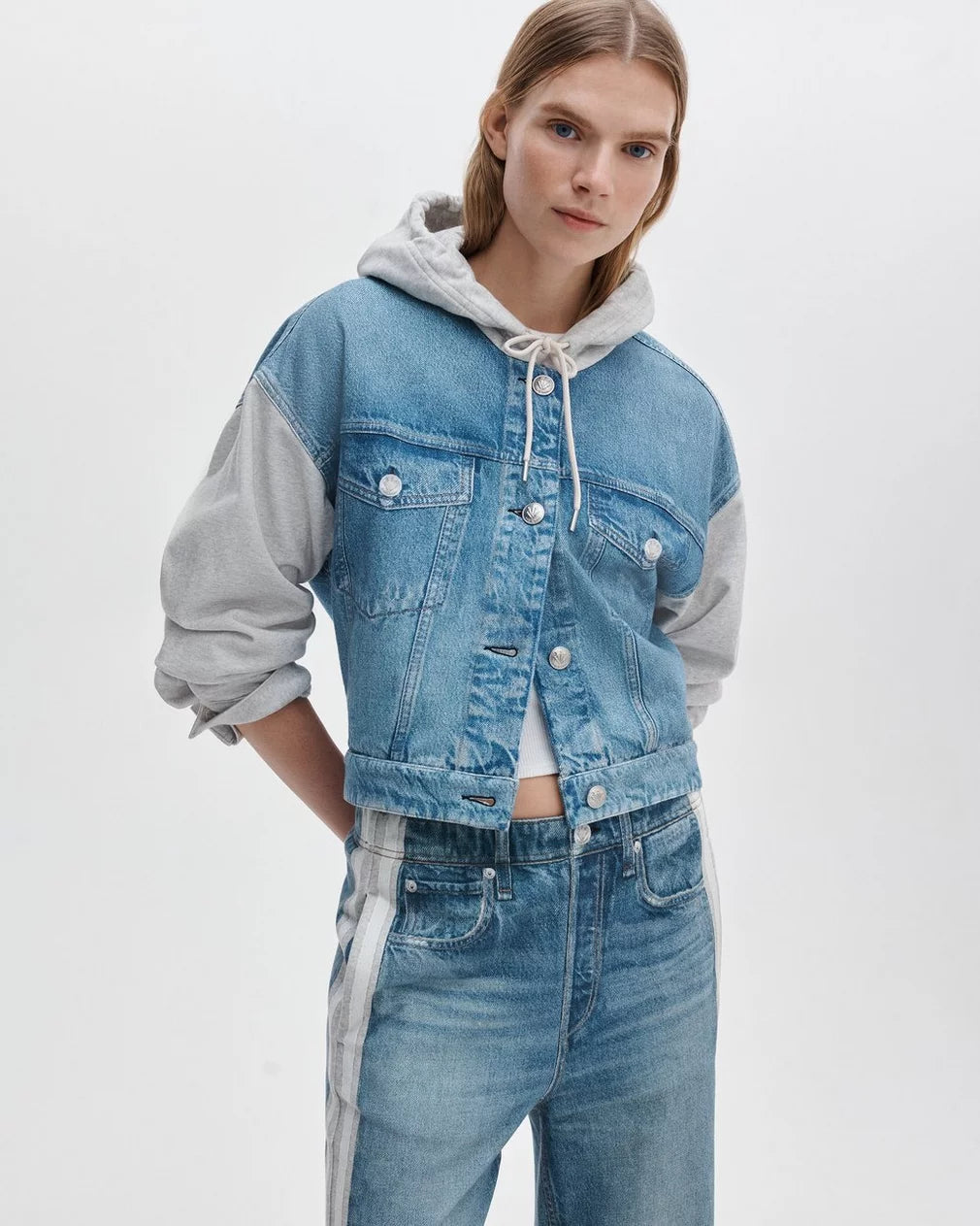 rb Miramar Combo Hooded Trucker Jacket - Sport Combo by Rag & Bone | 25 South Boutiques