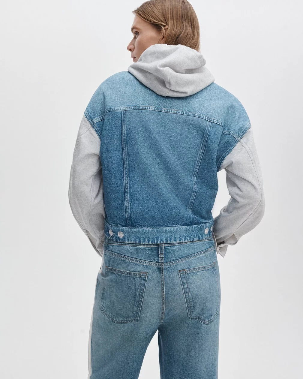rb Miramar Combo Hooded Trucker Jacket - Sport Combo by Rag & Bone — view 3