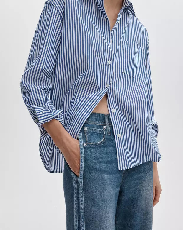 rb Miramar Sport Stripe Track Pants - Carnation Stripe by Rag & Bone — view 3