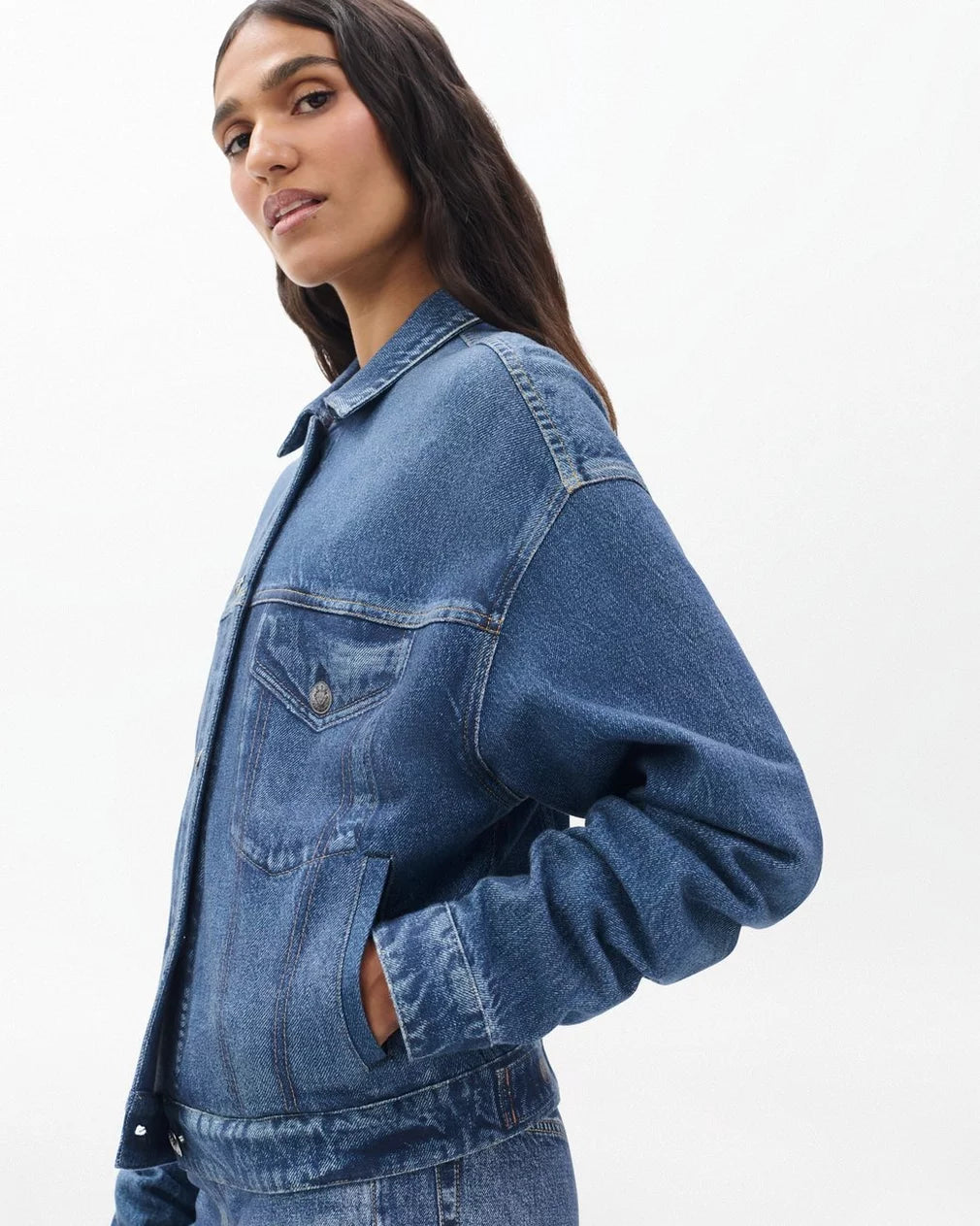 rb Miramar Trucker Jacket - Almeda by Rag & Bone — view 3