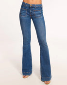 Hunter Low Rise Jean - Medium Wash by Ramy Brook — view 4