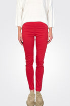 Slim Fit Trousers - Red by Rundholz — alternate view