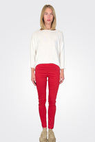 Slim Fit Trousers - Red by Rundholz | 25 South Boutiques