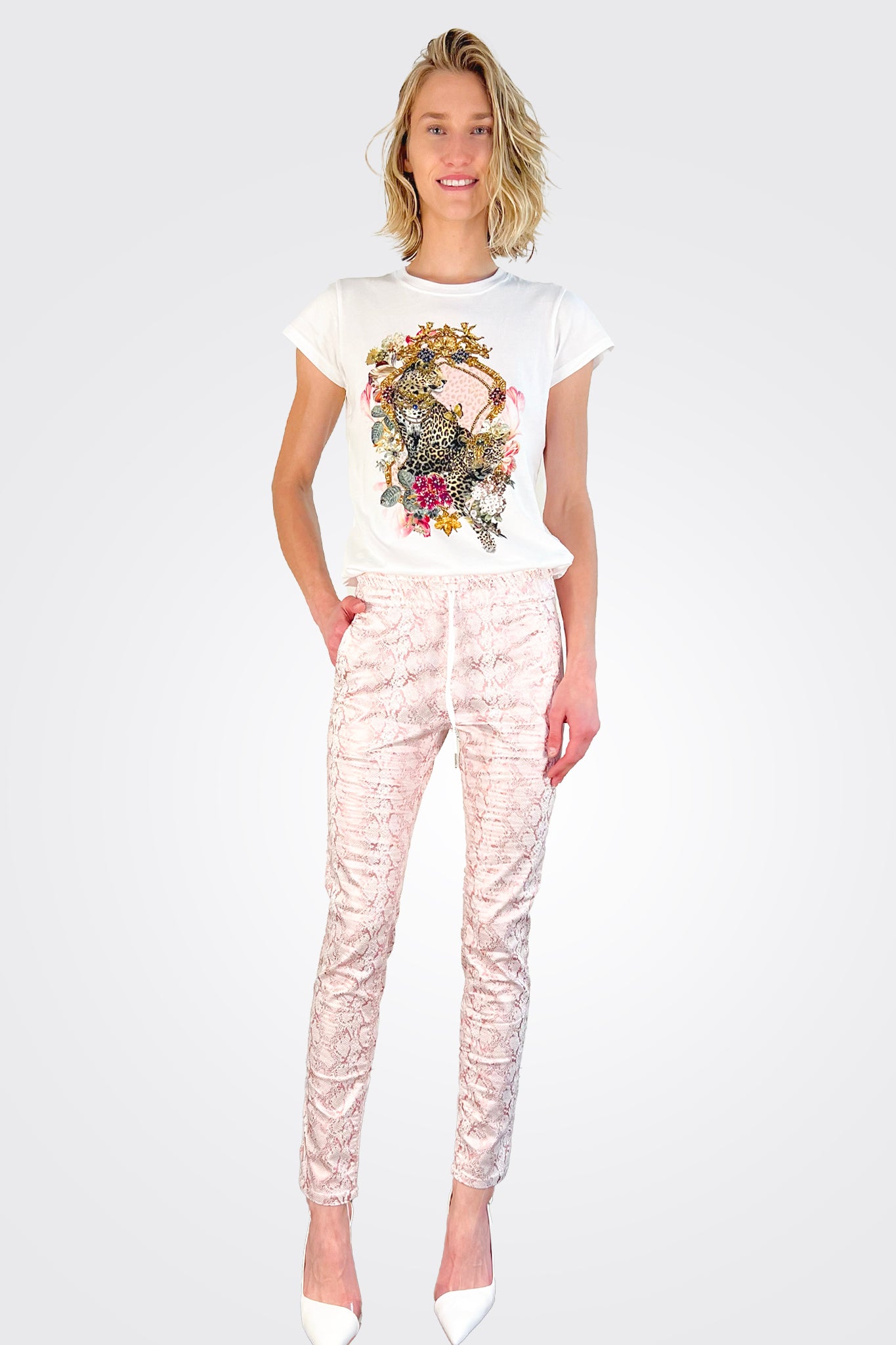 Shely Pants - Rose Gold Python by Bevy Flog | 25 South Boutiques