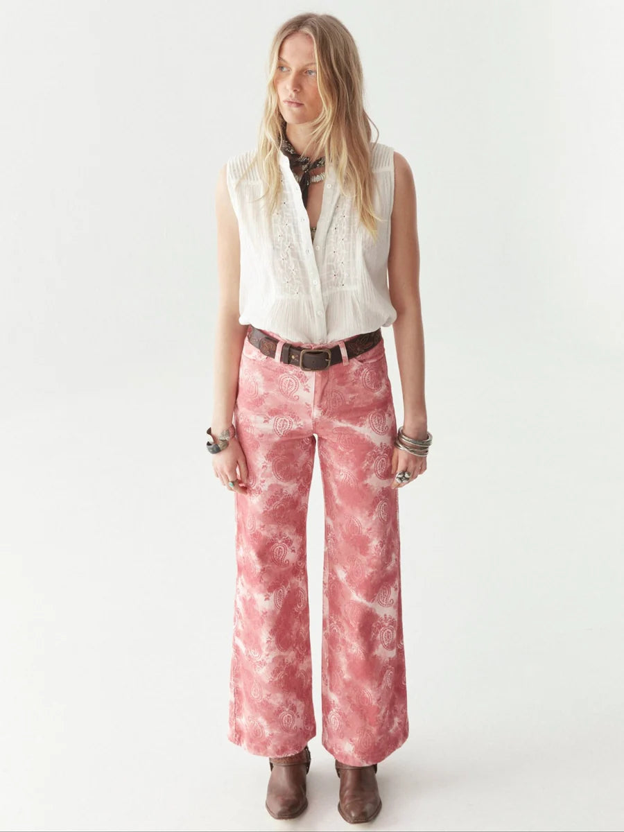 Rita Pant - Pink Paisley Dream by Maison Hotel | 25 South Boutiques