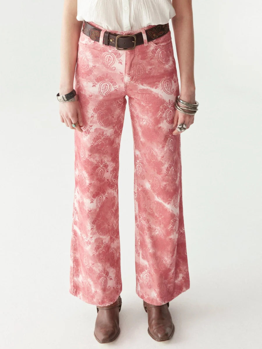 Rita Pant - Pink Paisley Dream by Maison Hotel — alternate view
