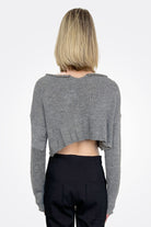 Short Linen Knit Sweater - Rock by Rundholz — alternate view