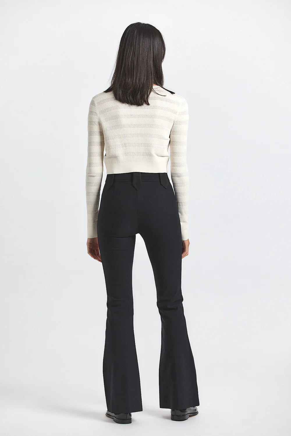 Robertson Stretch Twill Trouser - Black by Derek Lam — view 4