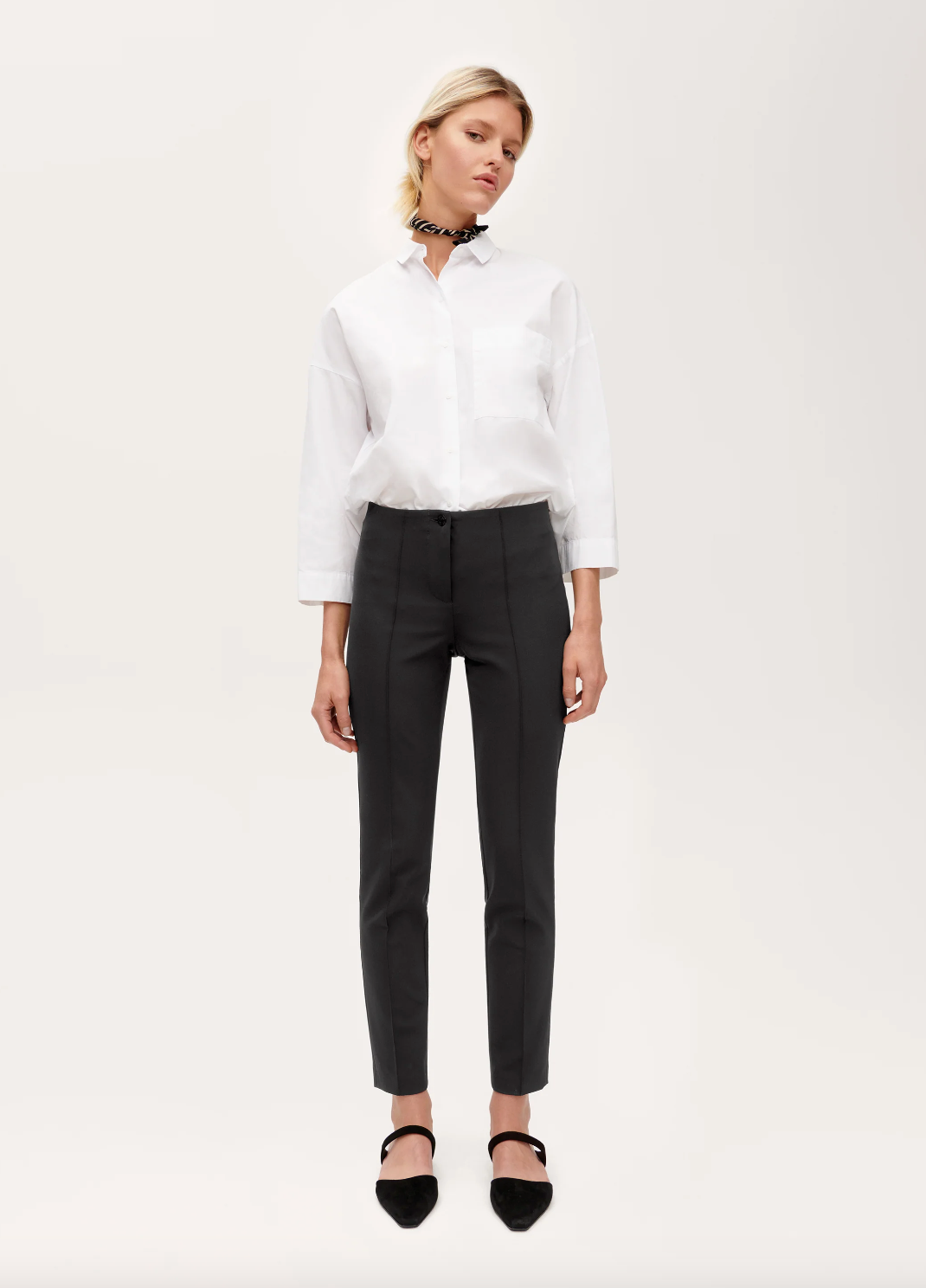 Ros Slim Fit - Black by Cambio — alternate view