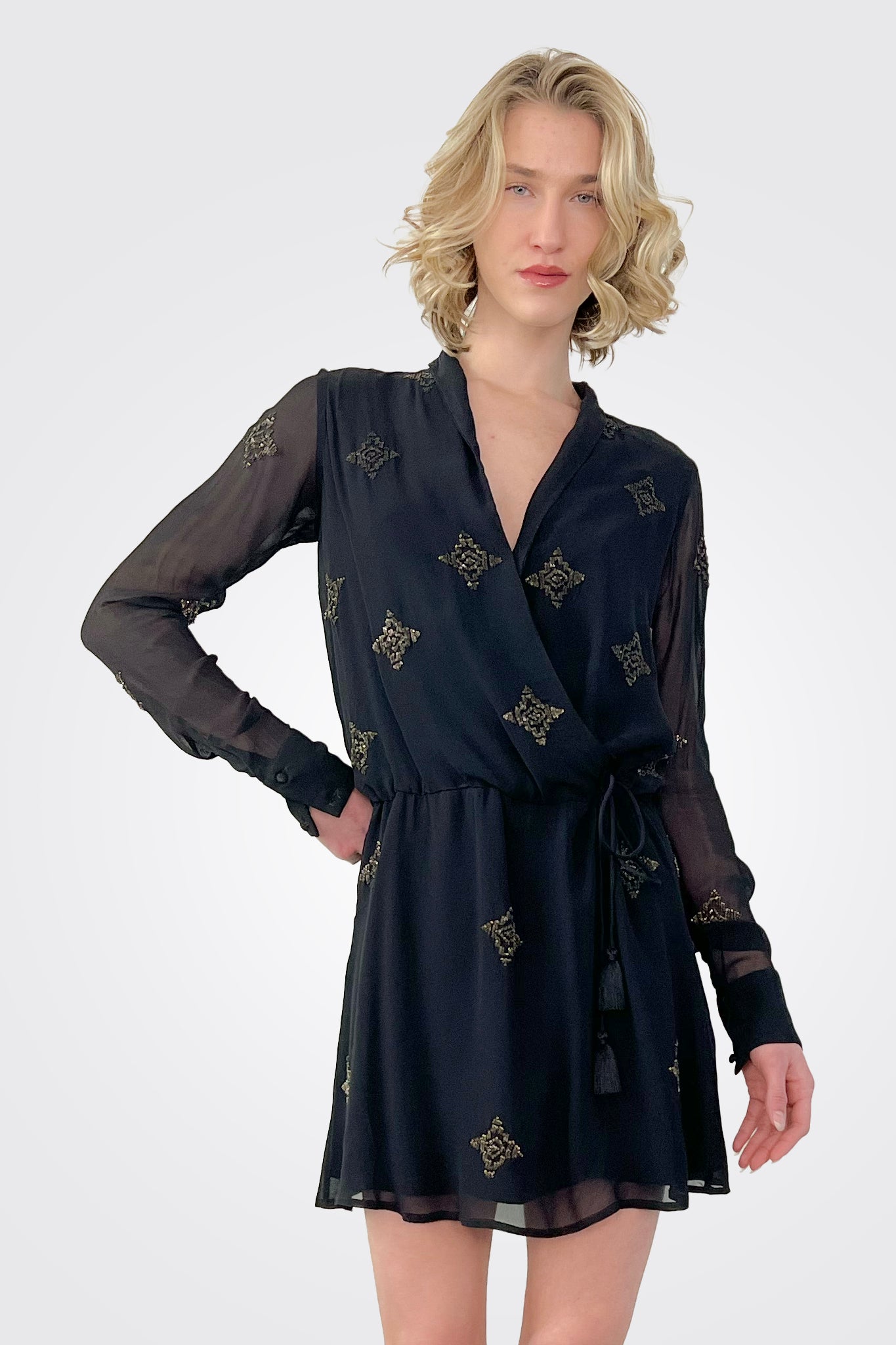 Tunic Dress - Black by Rococo Sand — alternate view