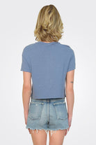 Boxy Crop Tee - Rainstorm by Bobi — alternate view