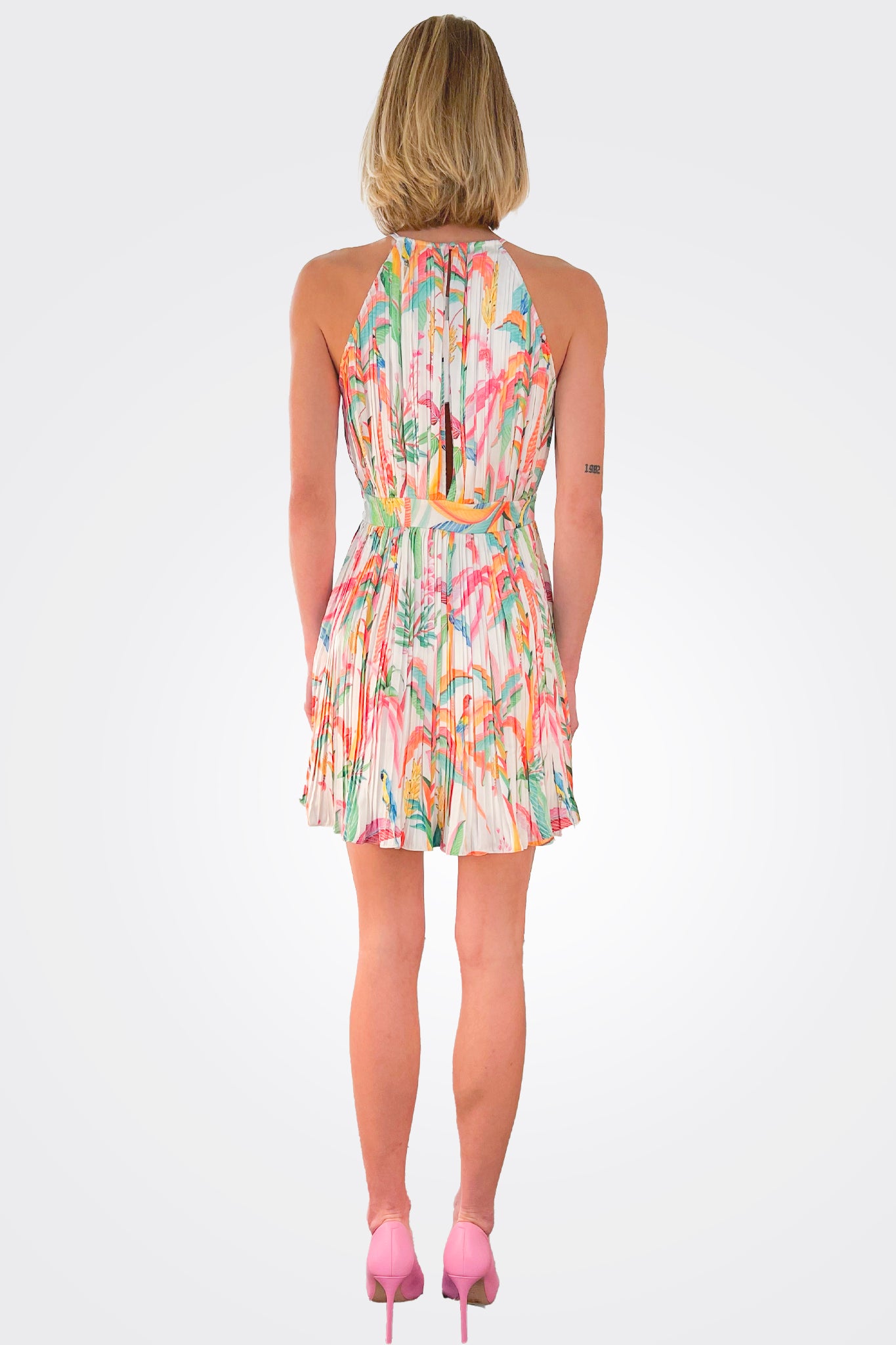 Rio Sleeveless Short Dress - Tropical by Rococo Sand — view 3