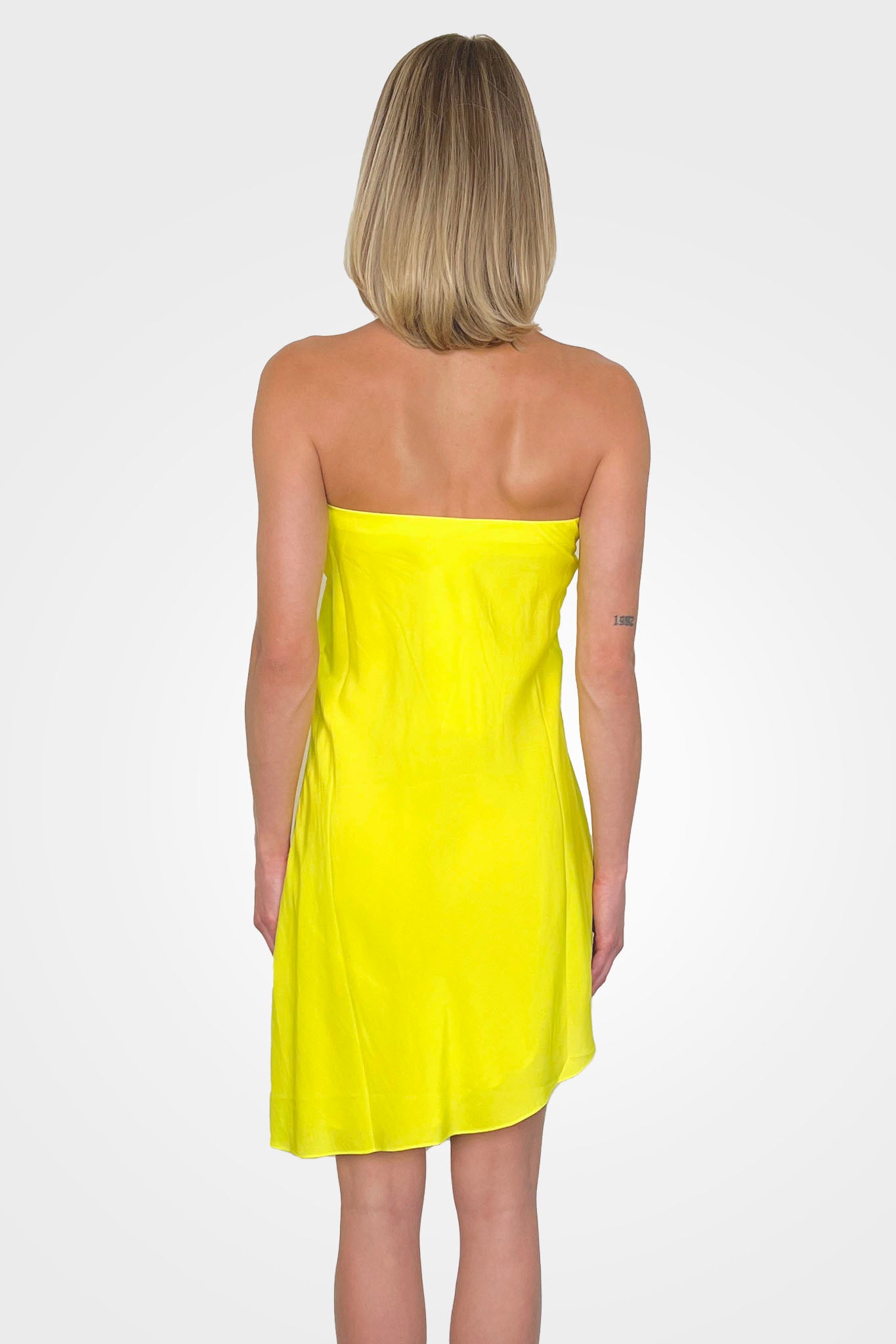 Juri Strapless Mini Dress - Yellow Purple by Rococo Sand — view 3