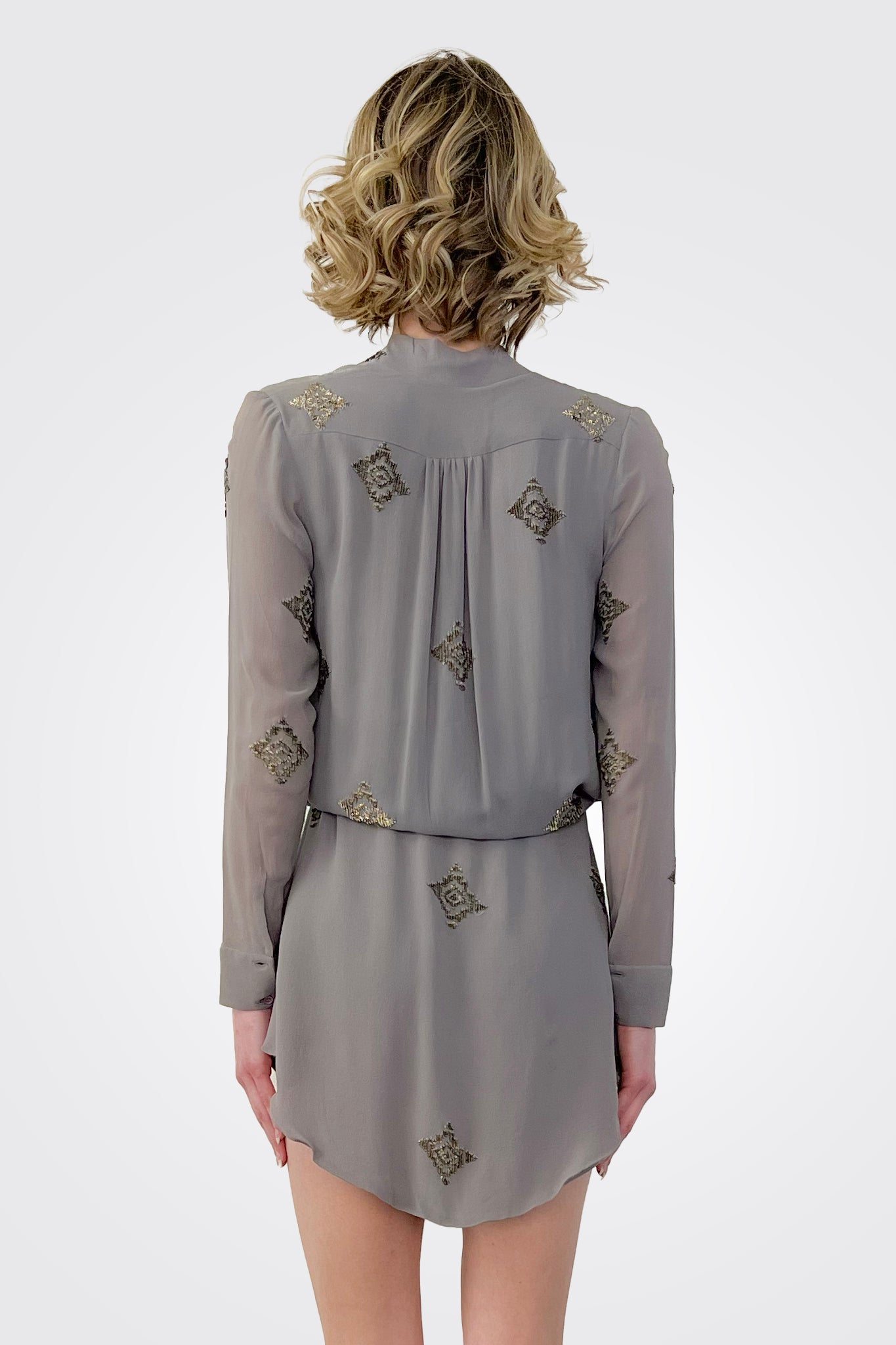 Tunic Dress - Grey by Rococo Sand — view 4