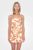 Ciro Bubble Dress - Beige Brown by Rococo Sand — alternate view