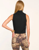 Jasmin Rib Knit Tank Top - Black by Ramy Brook — view 3
