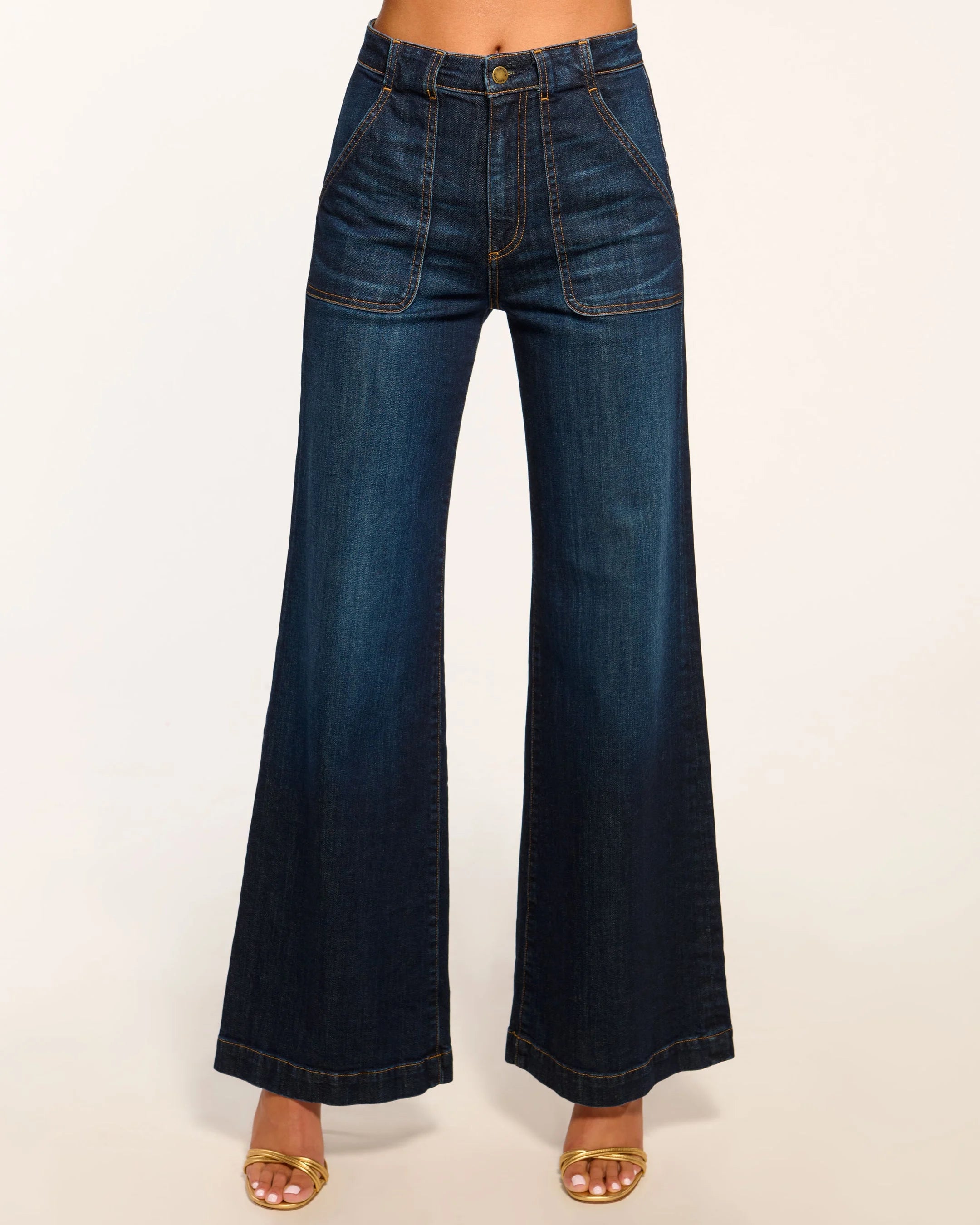 Theodora Wide Leg Jean - Dark Rinse by Ramy Brook — alternate view