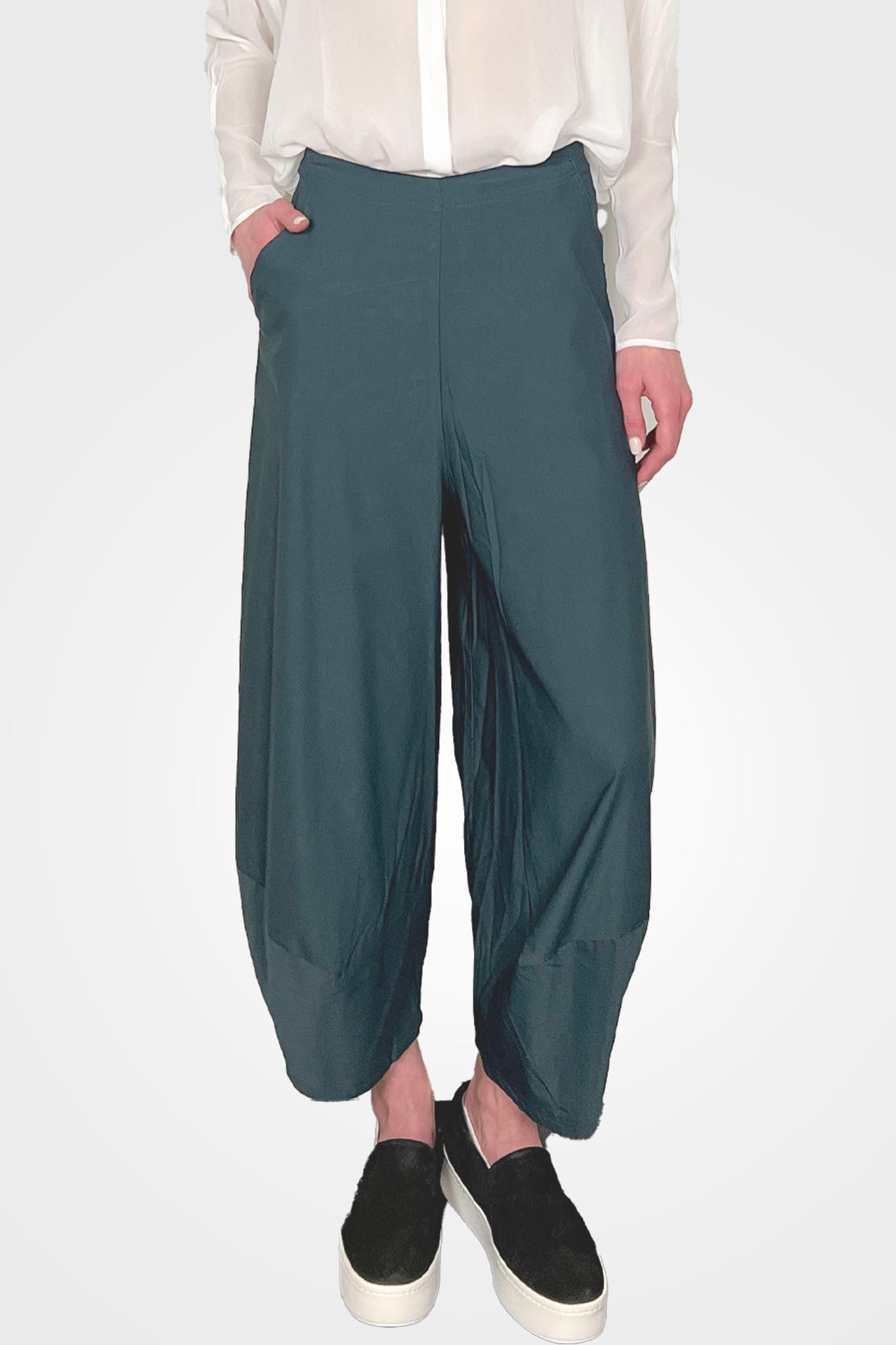 Wide Leg Crop Trouser - Tree by Rundholz — alternate view