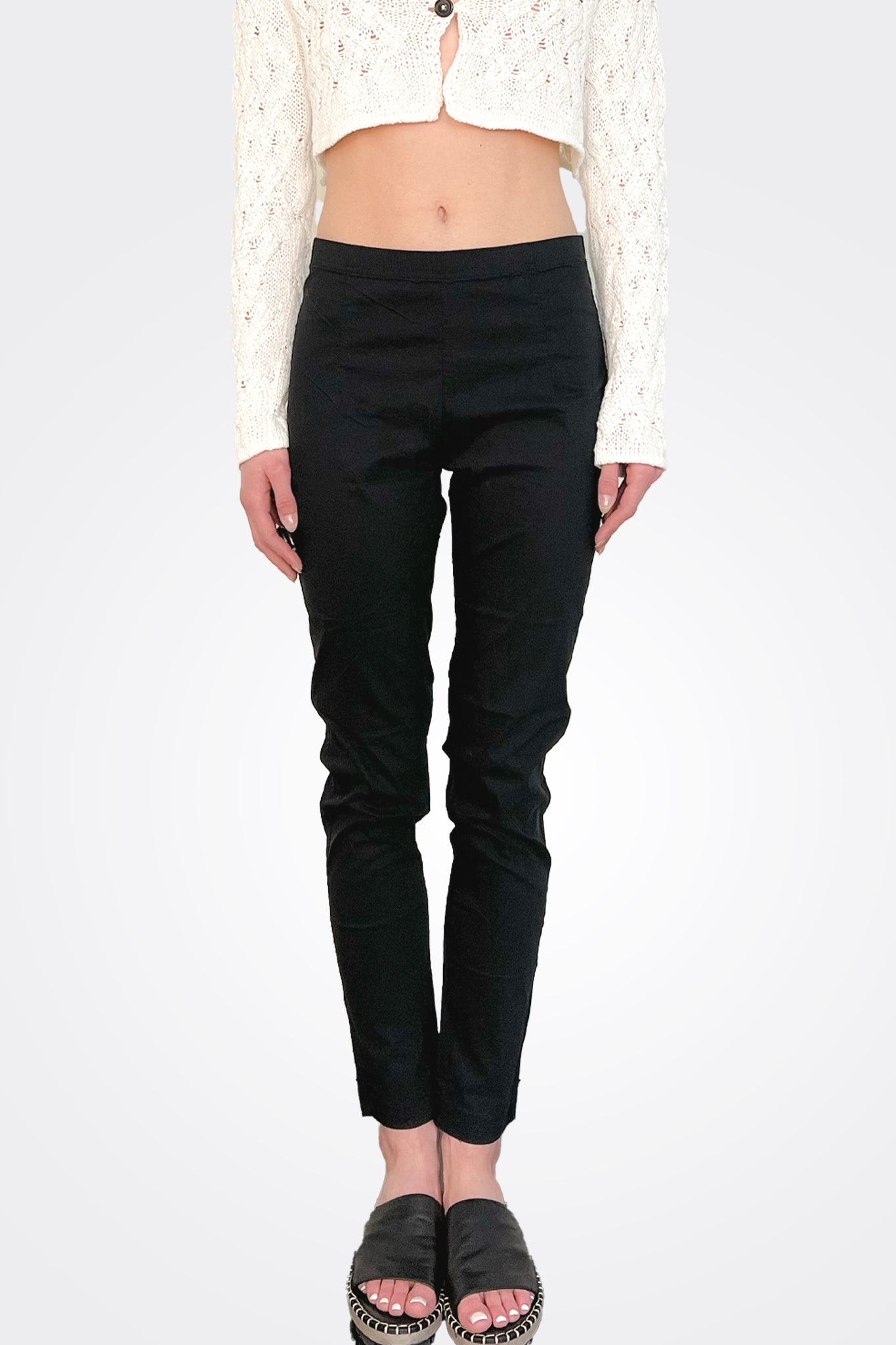 Slim Fit Trousers - Black by Rundholz — alternate view