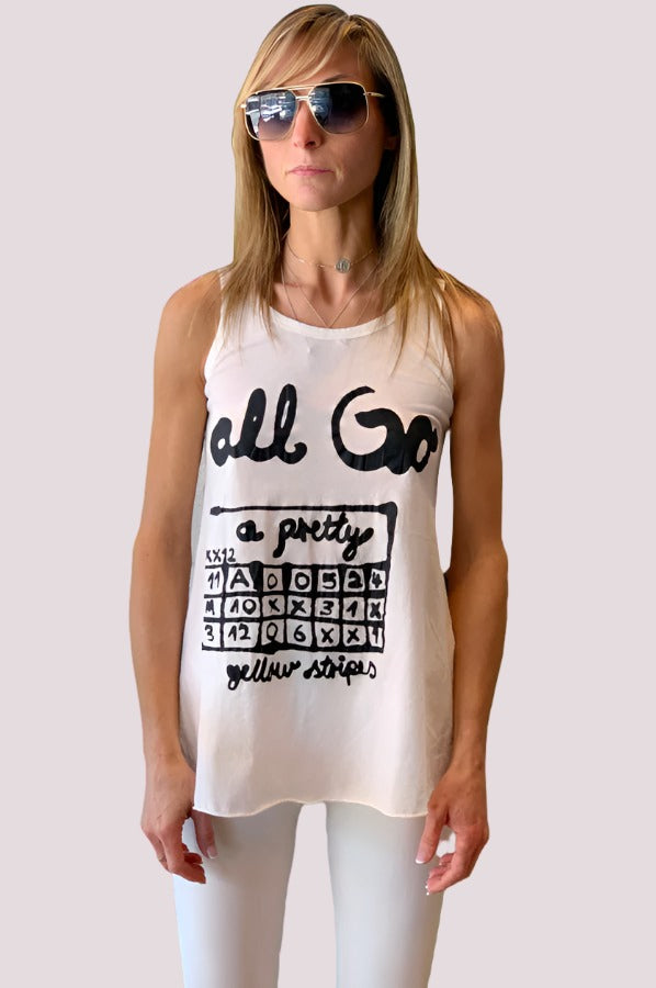 Tank - Off White Print by Rundholz | 25 South Boutiques