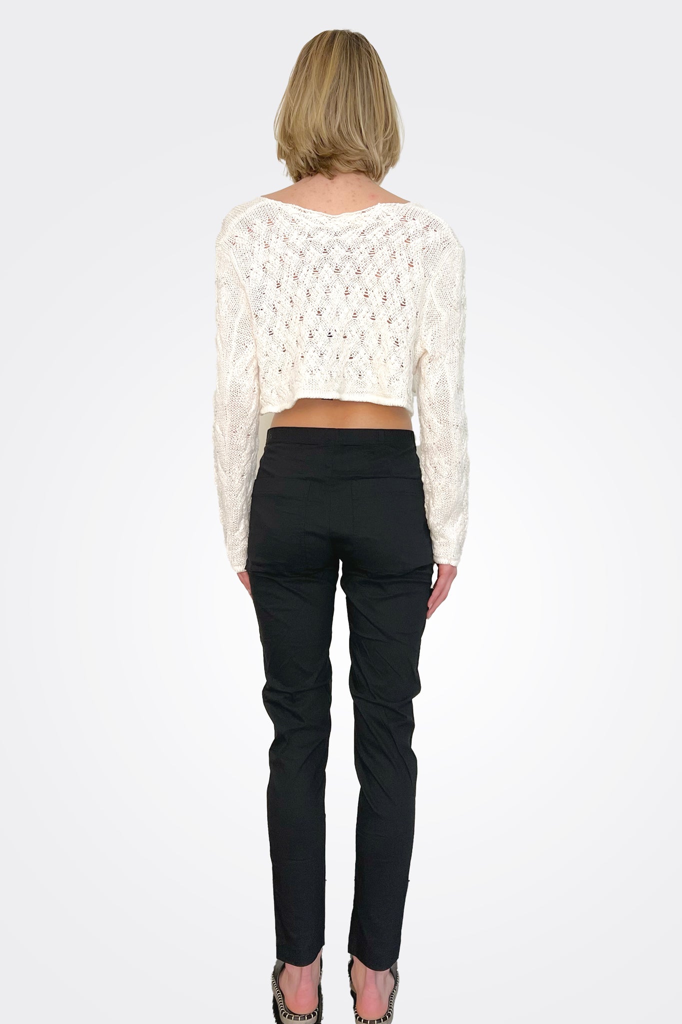 Slim Fit Trousers - Black by Rundholz — view 3