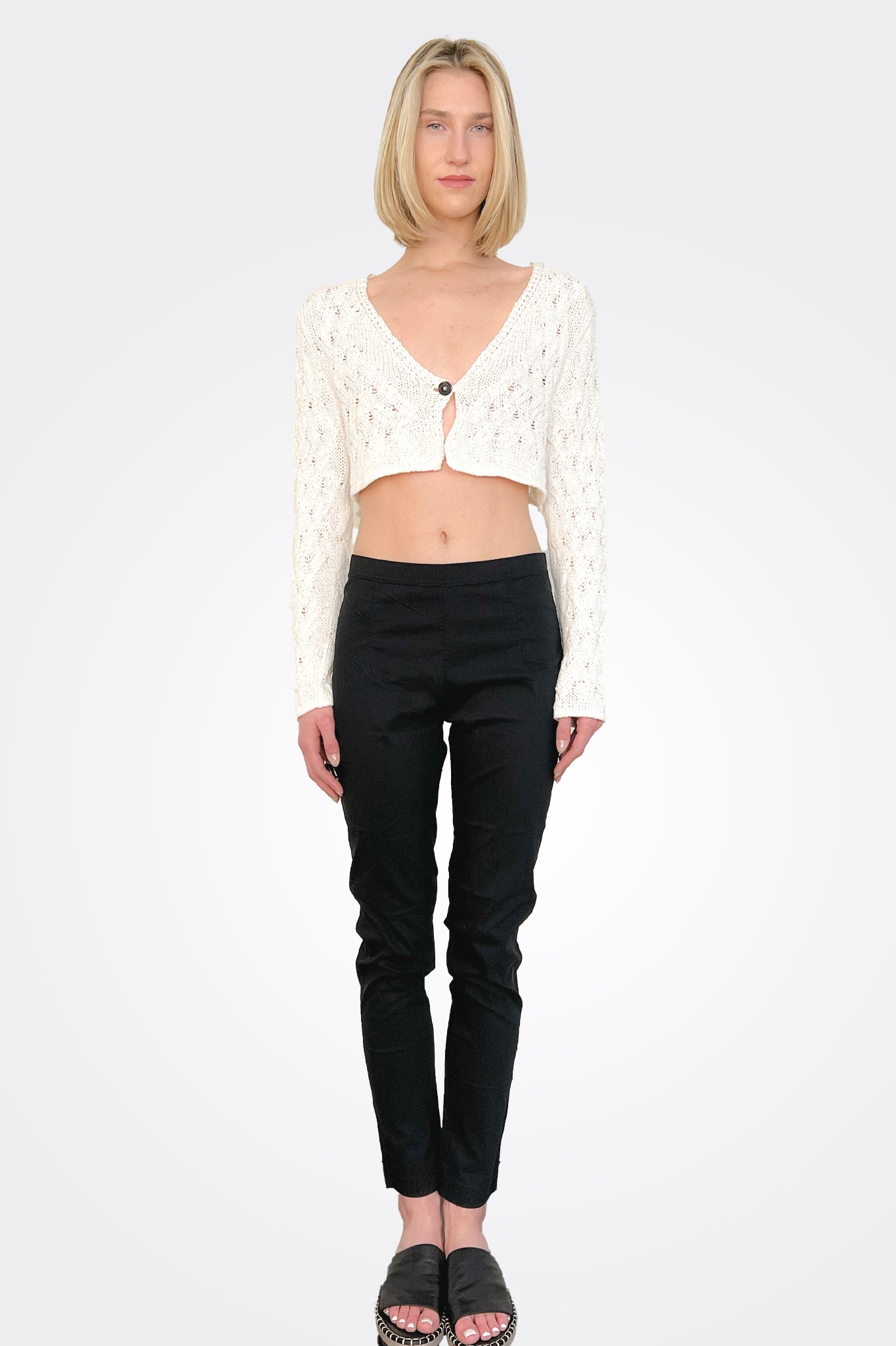 Slim Fit Trousers - Black by Rundholz | 25 South Boutiques