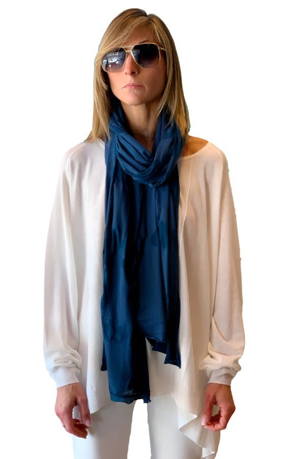 Sheer Print Scarf - Plum by Rundholz | 25 South Boutiques