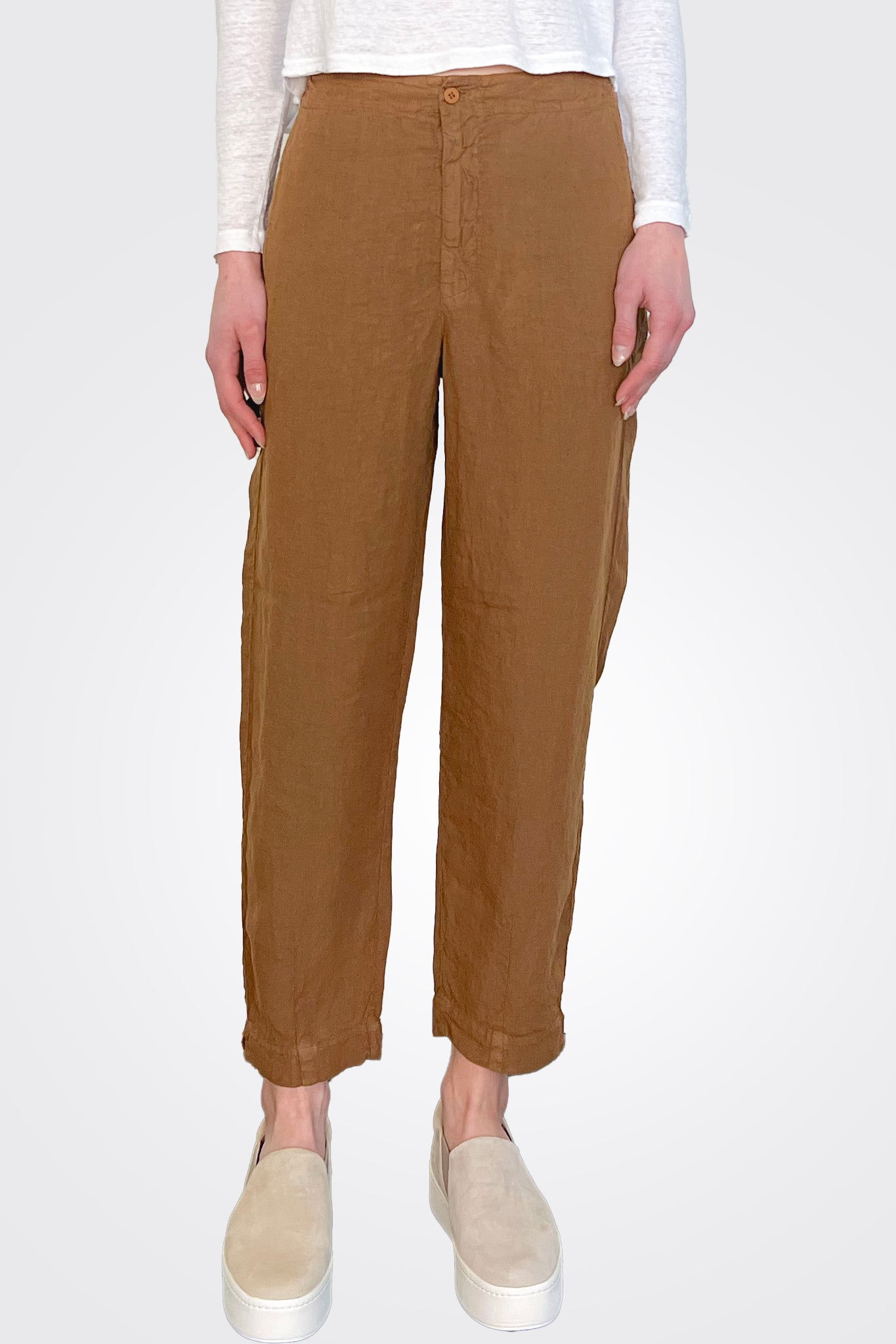 Linen Pocket Pants - Rust by Transit Par-Such — alternate view