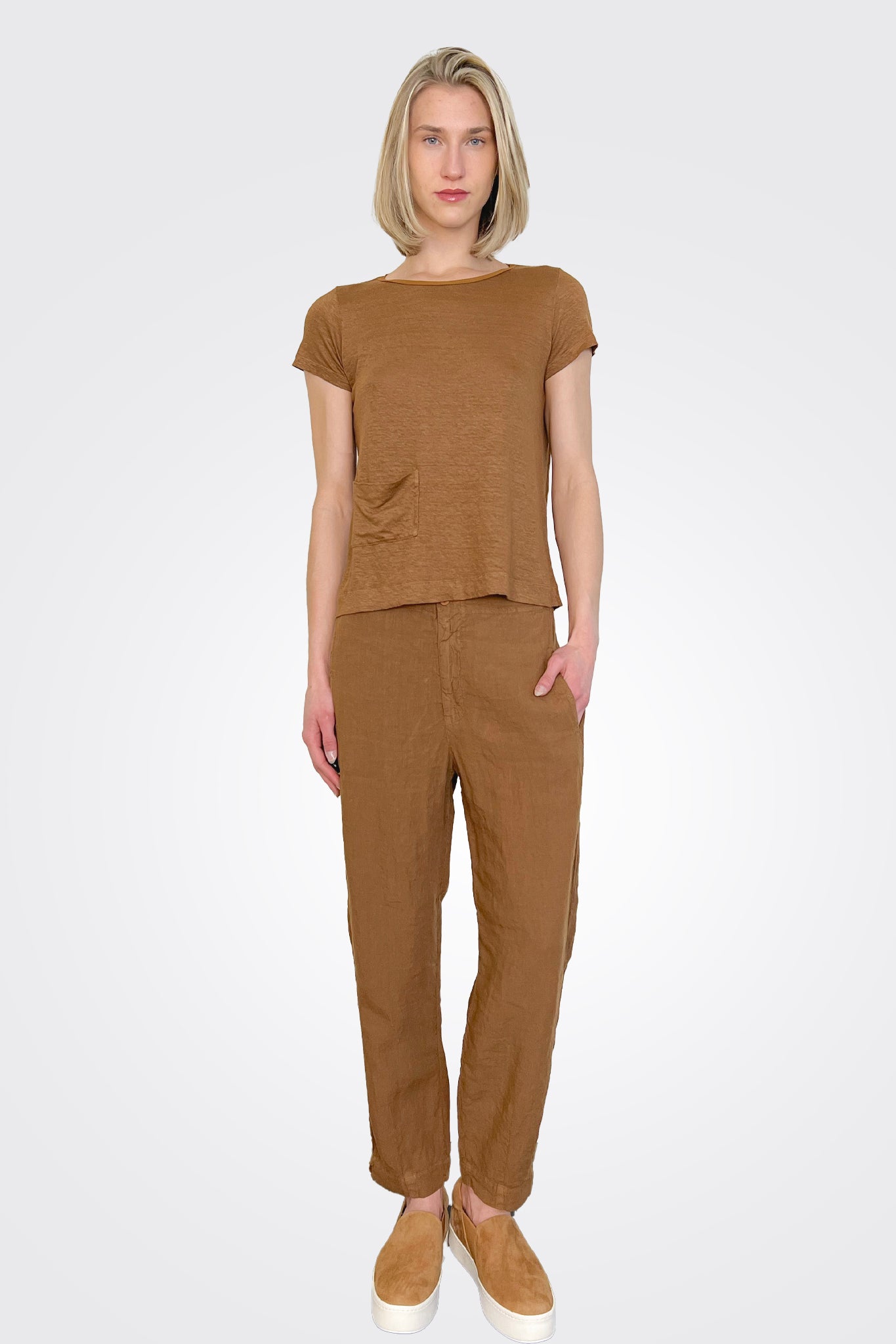 Linen Pocket Pants - Rust by Transit Par-Such | 25 South Boutiques