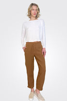 Linen Pocket Pants - Rust by Transit Par-Such — view 3