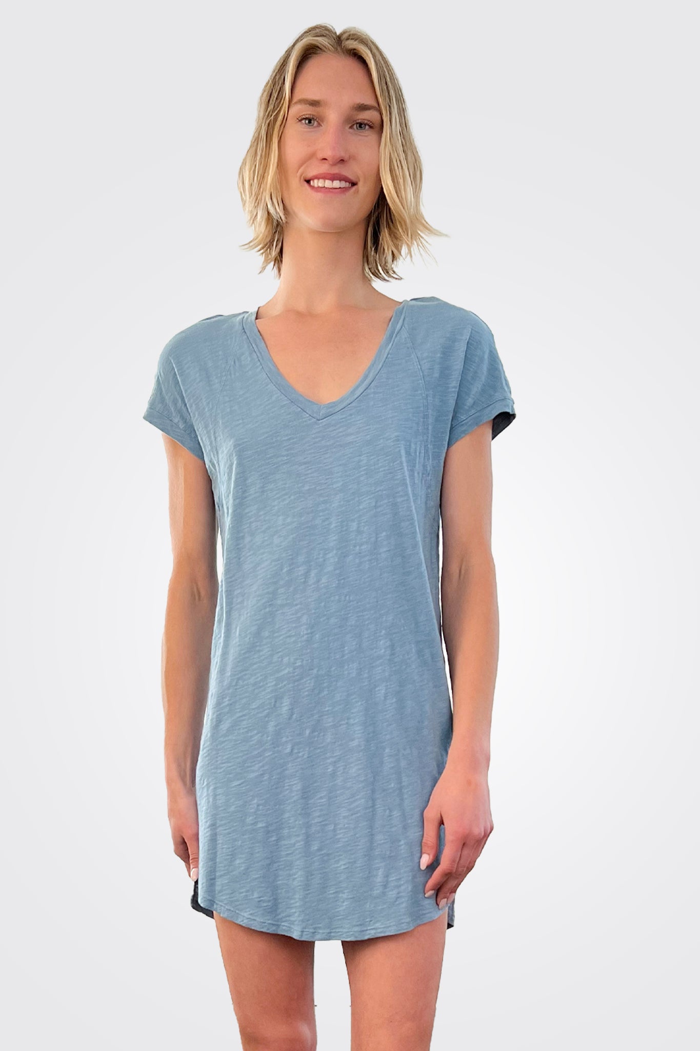 Raglan T Shirt Dress - River by Bobi — alternate view