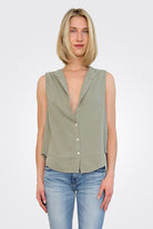Gauze Button Down - Sage by Dylan | 25 South Boutiques