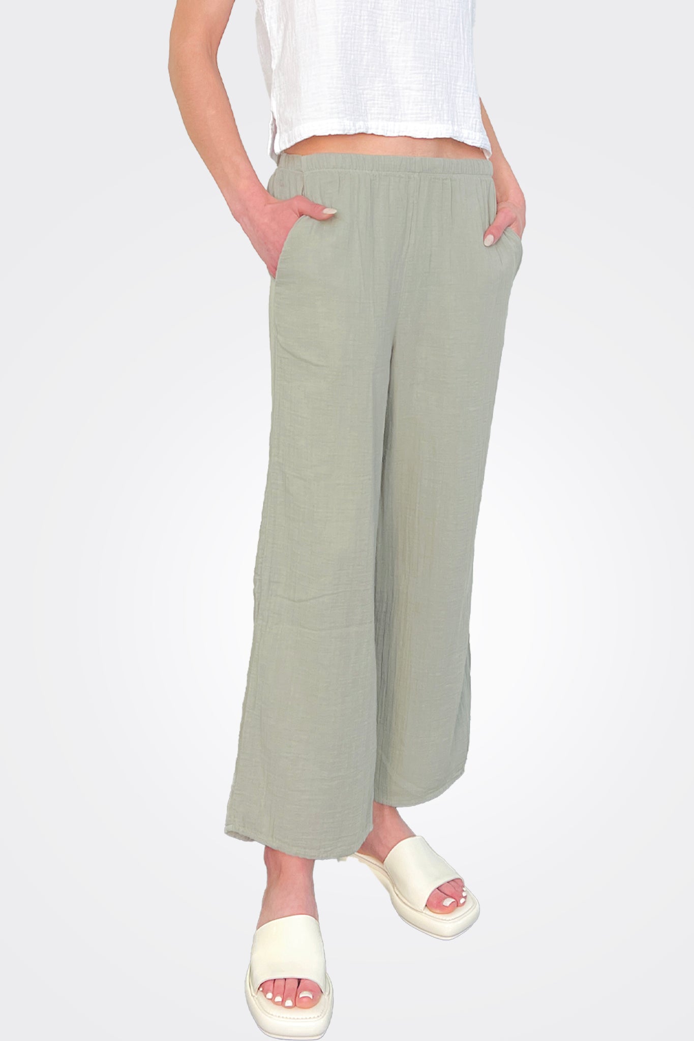 Pocket Pant - Sage by Dylan — alternate view