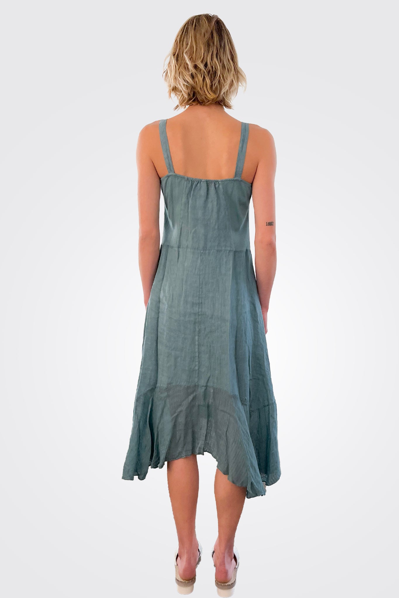Square Neckline Dress - Salvini by Inizio — view 3