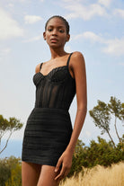 Salehy Mini Skirt - Black by Charo Ruiz — view 3