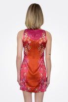 Alba Silk Dress - Piazza Print by Saloni — view 5