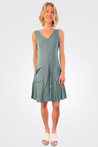 V Neck Short Dress - Salvini by Inizio | 25 South Boutiques